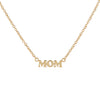 14K Gold Mini Mom Nameplate Necklace 14K - Adina Eden's Jewels