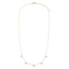  Diamond 5 Cluster Heart Necklace 14K - Adina Eden's Jewels