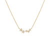 14K Gold Diamond Pave Multi Star Pendant Necklace 14K - Adina Eden's Jewels