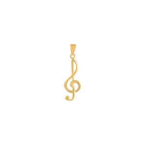14K Gold Music Note Charm 14K - Adina Eden's Jewels