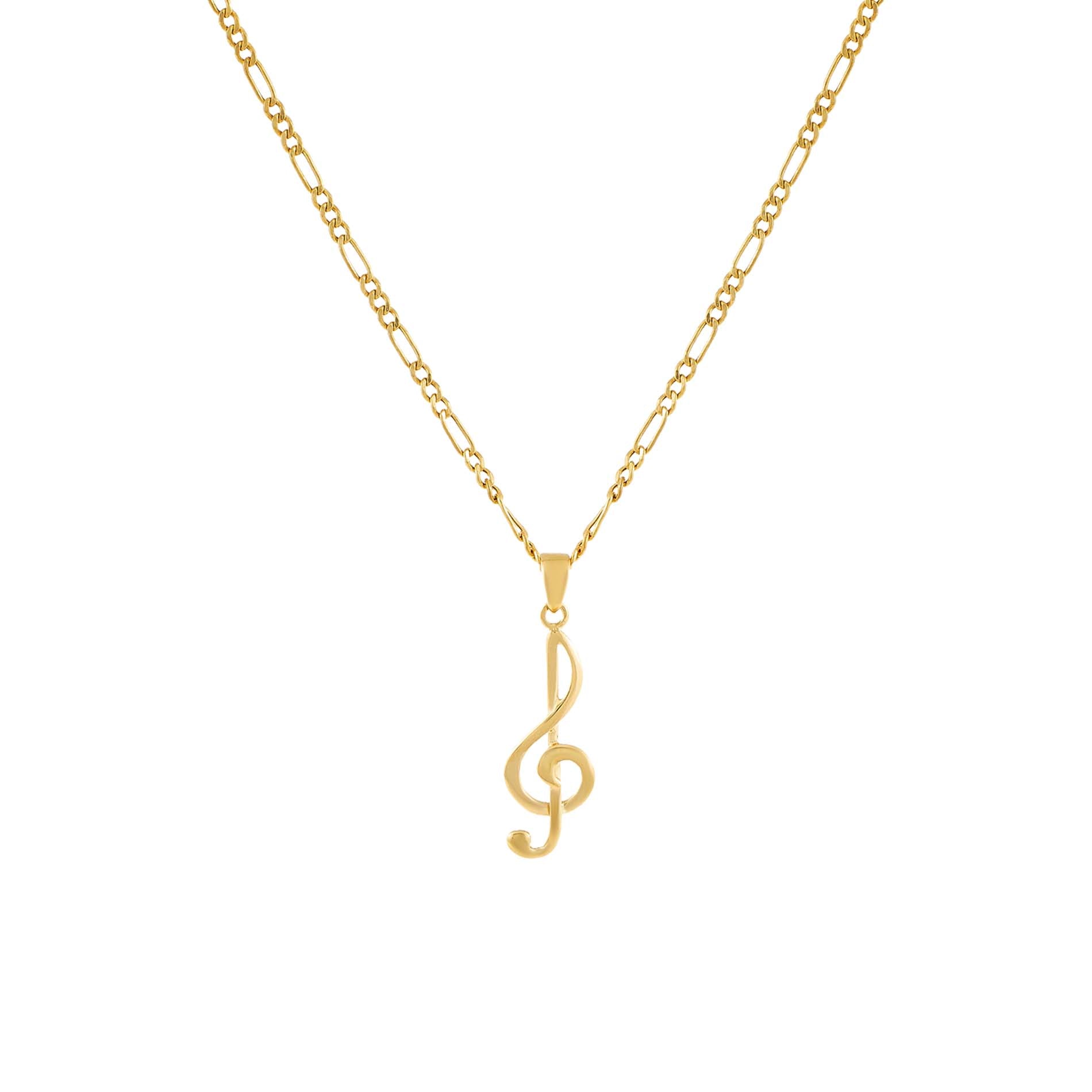 The Cornish Jewellery Co - Music Note Necklace - notrunofthemill