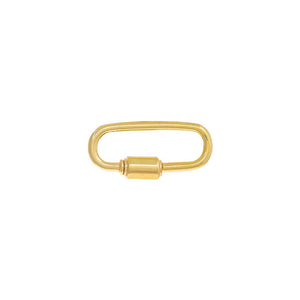 14K Gold Paperclip Toggle Charm Connector Clasp 14K - Adina Eden's Jewels