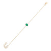 Emerald Green Emerald Green Oval Bracelet 14K - Adina Eden's Jewels