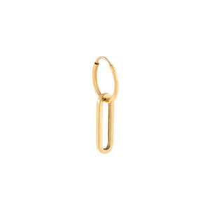 Paperclip Link Huggie Earring 14K - Adina Eden's Jewels