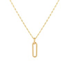 14K Gold Paperclip Link Baby Gucci Necklace 14K - Adina Eden's Jewels