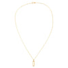  Paperclip Link Baby Gucci Necklace 14K - Adina Eden's Jewels