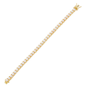Pearl White Pearl Stone Bracelet - Adina Eden's Jewels