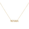 14K Gold Diamond Mama Nameplate Necklace 14K - Adina Eden's Jewels