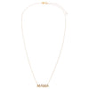  Diamond Mama Nameplate Necklace 14K - Adina Eden's Jewels