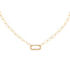 14K Gold Diamond Open Link Necklace 14K - Adina Eden's Jewels