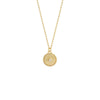 14K Gold Mini Diamond Starburst Coin Necklace 14K - Adina Eden's Jewels