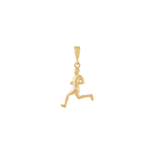  Track Runner Charm 14K - Adina Eden's Jewels