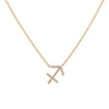 14K Gold / Sagittarius Diamond Zodiac Necklace 14K - Adina Eden's Jewels