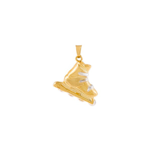 14K Gold Skate Charm 14K - Adina Eden's Jewels