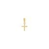 14K Gold Solid Mini Cross Charm 14K - Adina Eden's Jewels