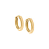 14K Gold / Pair / 10MM Rounded High Polished Huggie 
Earring 14K - Adina Eden's Jewels