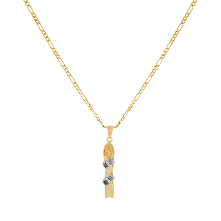 14K Gold Snowboard Necklace 14K - Adina Eden's Jewels