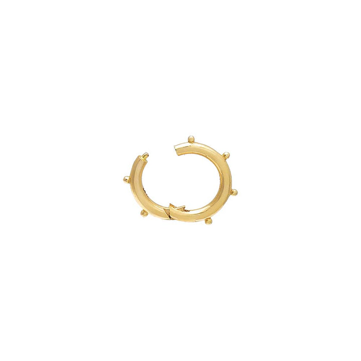  Round Beaded Frame Charm Connector Clasp 14K - Adina Eden's Jewels