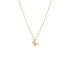 14K Gold Solid Butterfly Necklace 14K - Adina Eden's Jewels