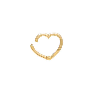 Large Heart Charm Connector Clasp 14K - Adina Eden's Jewels