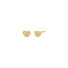 14K Gold / Single Mini Solid Heart Stud Earring 14K - Adina Eden's Jewels