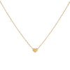 14K Gold Puff Heart Necklace 14K - Adina Eden's Jewels