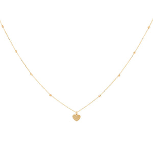 14K Gold Heart Necklace 14K - Adina Eden's Jewels