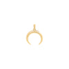 14K Gold Solid Cowhorn Charm 14K - Adina Eden's Jewels
