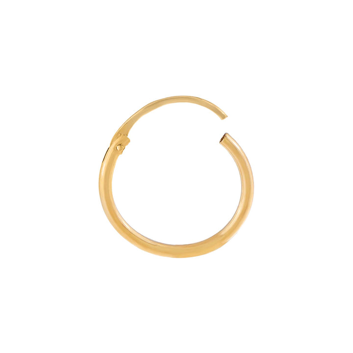 14K Gold / Single Thin Solid Cartilage Hoop Earring 14K - Adina Eden's Jewels