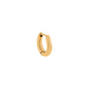 14K Gold / Single Solid Tube Huggie Earring 14K - Adina Eden's Jewels