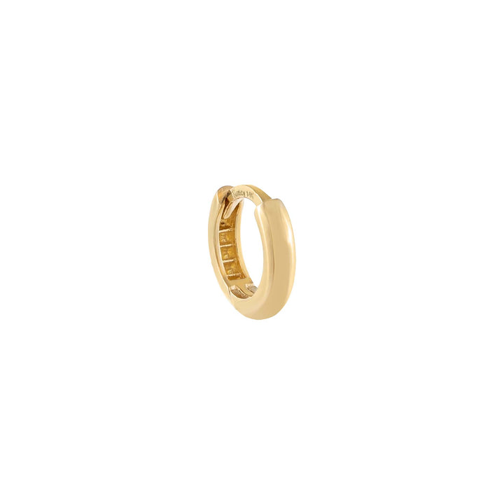 14K Gold / Single Solid Cartilage Huggie Earring 14K - Adina Eden's Jewels