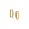 14K Gold / Pair / 11MM Thin Solid Paperclip Huggie Earring 14K - Adina Eden's Jewels