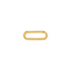 14K Gold Small Paperclip Charm Connector Clasp 14K - Adina Eden's Jewels