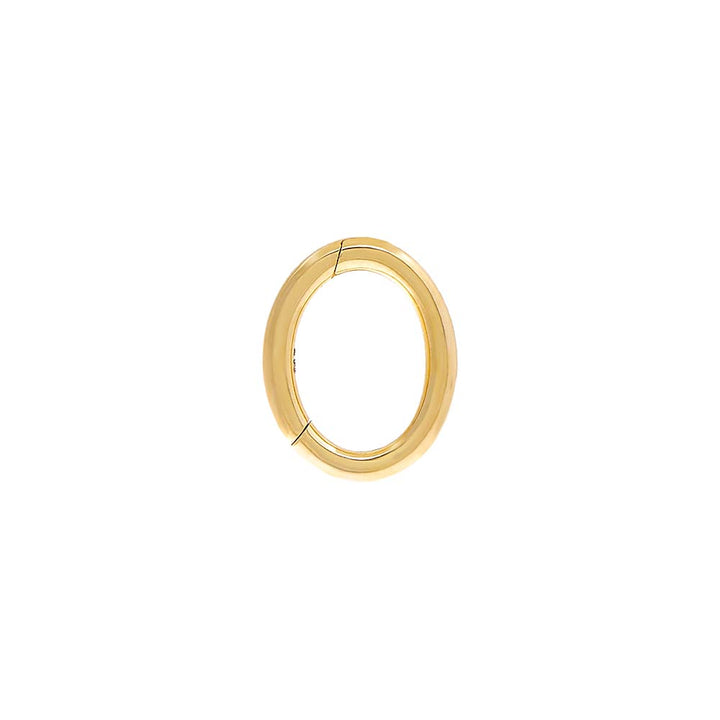 14K Gold Medium Oval Charm Connector Clasp 14K - Adina Eden's Jewels