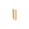 14K Gold / Single Thin Paperclip Hoop Earring 14K - Adina Eden's Jewels