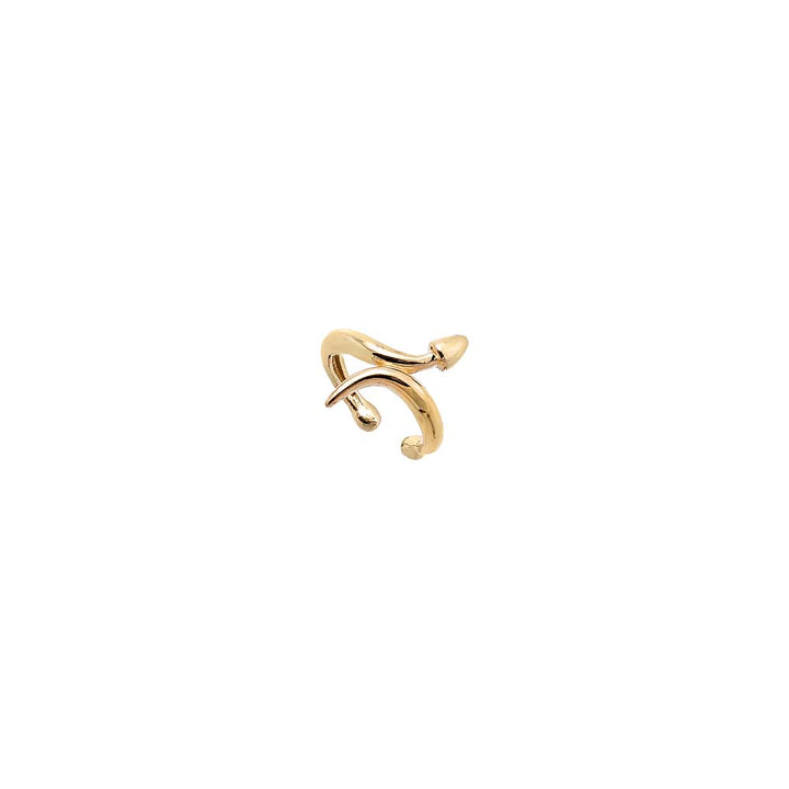 14K Gold Solid Snake Wrap Ear Cuff 14K - Adina Eden's Jewels