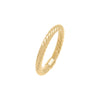 14K Gold / 7 Hollow Twisted Rope Ring 14K - Adina Eden's Jewels