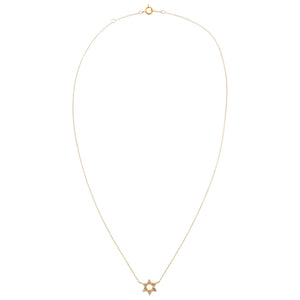  Diamond Star of David Necklace 14K - Adina Eden's Jewels