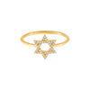  Diamond Star of David Ring 14K - Adina Eden's Jewels