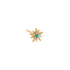 Turquoise / Single Turquoise Starburst Stud Earring 14K - Adina Eden's Jewels