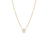 14K Gold / Teardrop Topaz Mixed Shape Bezel Necklace 14K - Adina Eden's Jewels
