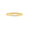  Diamond Dainty Baguette Ring 14K - Adina Eden's Jewels
