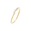 14K Gold / 7 Diamond Dainty Scattered Ring 14K - Adina Eden's Jewels