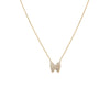 14K Gold CZ Pave Butterfly Necklace 14K - Adina Eden's Jewels