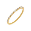 14K Gold / 5 Mini Baguette X CZ Stone Ring 14K - Adina Eden's Jewels