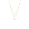 14K Gold Three Bezel Set Diamond 
Necklace 14K - Adina Eden's Jewels