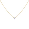14K Gold Diamond Heart Cluster Necklace 14K - Adina Eden's Jewels