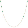 Turquoise / 32" + 5" Turquoise Bezel Waist Body Chain 14K - Adina Eden's Jewels