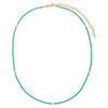 Diamond X Turquoise Tennis Necklace 14K - Adina Eden's Jewels
