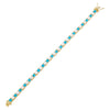 Turquoise Pearl X Turquoise Bracelet - Adina Eden's Jewels